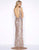 Cassandra Stone - 3434A Keyhole Cutout Halter Gown In Gold