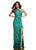 Cassandra Stone - 3434A Keyhole Cutout Halter Gown In Green