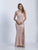 Dave & Johnny - 3439 Sleeveless Bateau Sheath Dress in Pink