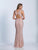 Dave & Johnny - 3439 Sleeveless Bateau Sheath Dress in Pink