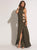 90448 Embellished Halter Jersey Sheath Dress