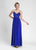 Sue Wong - Sleeveless Embellished A Line Gown N3402 in Blue