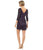 Adrianna Papell - Sequined Quarter Sleeve Dress 41901082 in Purple