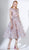 3448 Embroidered Cap Sleeve Tulle Brode Dress