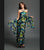 Daymor Couture - 3451 Ornate Strap Halter Layered Sheath Evening Dress In Print