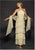 Daymor Couture - 34512 Beaded Neck Layered Dress in Yellow