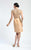 Sue Wong - Embellished Queen Anne Cocktail Dress N4209 in Neutral