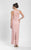 Sue Wong - Sleeveless V Neck Long Gown N3502 in Pink