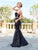 Clarisse - 3479 Two Piece Embellished Sweetheart Mermaid Dress in Black