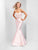 Clarisse - 3479 Two Piece Embellished Sweetheart Mermaid Dress in Pink