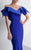 MNM Couture G0782 Folded Off-Shoulder Mermaid Gown  - 1 pc Coral In Size 12 Available In Blue