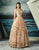 MNM Couture - Butterfly Appliqued Ballgown G0829 in Brown
