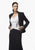 Daymor Couture - Surplice Brooch Accented Gown 7001 in Black and White