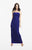 Daymor Couture - Floral Lace Sheath Gown 878 in Blue