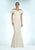 Daymor Couture - Ruffled Off Shoulder Mermaid Gown 702003 in White