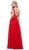 Adorned Lace Bodice Sleeveless Chiffon Dress