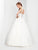 Clarisse - 3509 Jewel Neck Embellished Tulle Ballgown in White