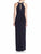 Aidan Mattox - 54469030 Embellished Halter Jersey Dress in Black