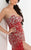 Jasz Couture - Bejeweled Sweetheart Sheath Dress 4826 in Red