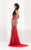 Jasz Couture - Bejeweled Sweetheart Sheath Dress 4826 in Red