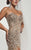 Jasz Couture - Bejeweled Sweetheart Sheath Dress 4826 in Neutral
