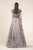 Saiid Kobeisy - RE3551 Metallic Beaded Cap Sleeve Floral A-Line Gown