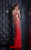 Jasz Couture - Bejeweled Cutout Gown 4905 in Red