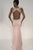 Terani Couture - 1715P2985 Embellished Cutout Sheath Gown in Pink