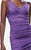 Theia - 881071 Surplice Iridescent Taffeta Gown in Purple