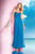 Alyce Paris - Strapless Bejeweled Silky Chiffon Sweetheart Long Gown 35592 In Blue