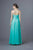 Alyce Paris - Strapless Sweetheart Pleated Bodice Shimmering Long Gown 35595 In Green