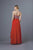Alyce Paris - Strapless Sequined Sweetheart Long Chiffon Dress 35620 In Red