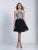 Dave & Johnny - 3565 Halter Cutout Lace A-Line Dress in Black