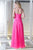 Alyce Paris - Dazzling V-Cut Lustrously  Flowing Long Prom Gown 35672 In Pink
