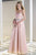 Alyce Paris - Sparkling Strapless Sweetheart Beaded Long Chiffon Dress 35676 In Pink