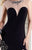 Alyce Paris - 35719 Sheer Bead Neckline Fitted Dress with Slit In Black