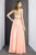 Alyce Paris - Bedazzled Ruched Tailored Long Evening Gown 35737 In Orange