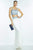 Alyce Paris - Two-Piece Bead Embellished Crop Top Long Gown with Embroidered Bodice 35763 In Blue and Multi-Color