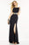 Alyce Paris - Sleeveless Jewel Accent Sexy Cutouts Evening Gown 35773 In Black