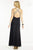 Alyce Paris - Sleeveless Bejeweled Cutout and Ruched Long Dress 35775 In Black and Silver