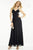 Alyce Paris - Sleeveless Bejeweled Cutout and Ruched Long Dress 35775 In Black and Silver