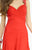 Alyce Paris B'Dazzle - 35777 Strappy Lace Ruched Evening Gown in Red