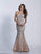 Dave & Johnny - 3577 Embellished Sweetheart Mermaid Dress in Neutral