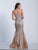 Dave & Johnny - 3577 Embellished Sweetheart Mermaid Dress in Neutral