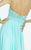 Alyce Paris B'Dazzle - 35786 Bejeweled Strapless Sweetheart Dress in Blue