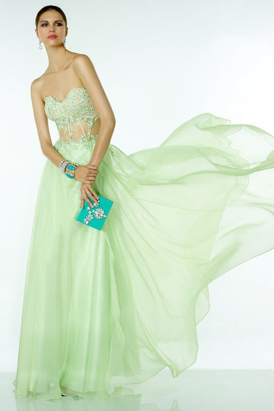 Alyce Paris B'Dazzle - 35787 Dress in Mint Nude