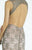 Alyce Paris B'Dazzle - 35790 Beaded Lace Open Back Evening Dress in Gray and Pink