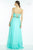 Alyce Paris - Jeweled Waistband Strapless Ruched Sweetheart Bodice Long Gown 35811 In Green