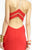 Alyce Paris B'Dazzle - 35822 Sleeveless Long Gown with Back Cut Outs in Red and Neutral
