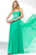 Alyce Paris - 35829 Beaded Pleated Sweetheart Chiffon Dress In Green